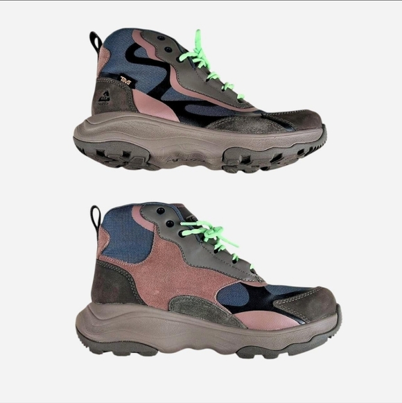 Teva Geotrecca women's hiking boot in Balsam/Burlwood Color size 7.5 - Picture 3 of 5